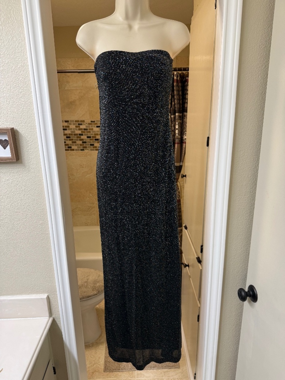 ABS Evening Vintage Strapkess Dress